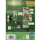 Ilustraciones, cartas y componentes del juego Forest Shuffle desplegados.